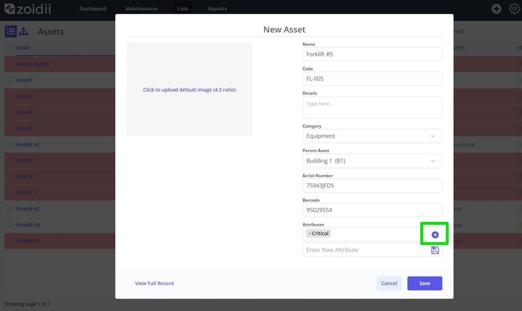 Zoidii Help Article: Add an Asset