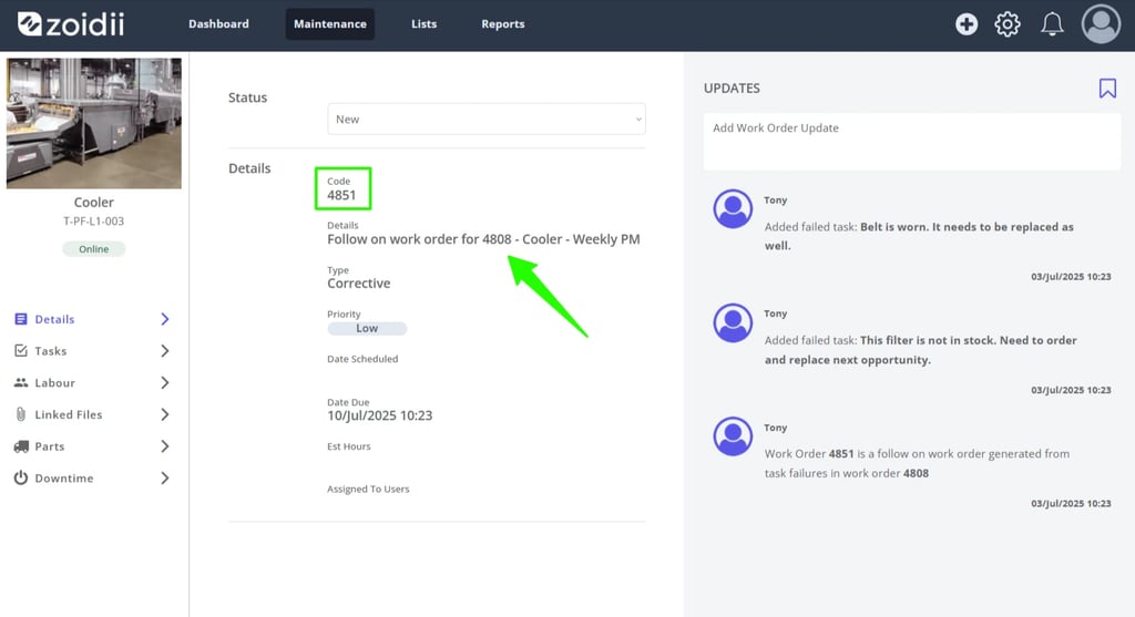 Zoidii Help Article: Complete Work Order Tasks