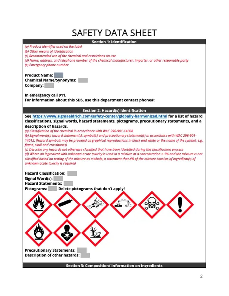 CMMS and Safety Data Sheet (SDS) Compliance